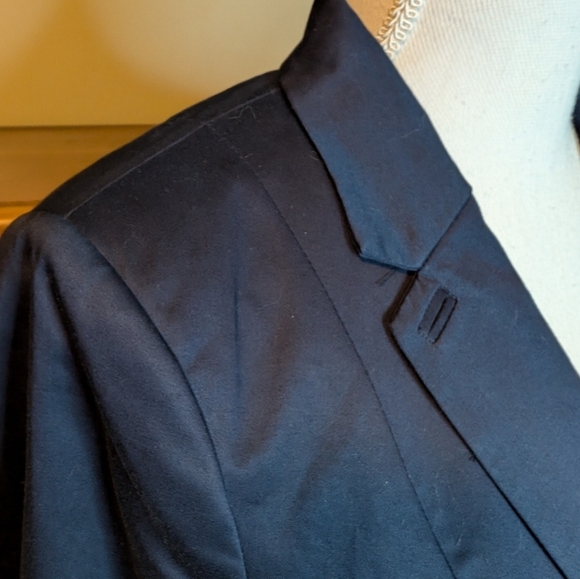 H&M Navy Fitted Blazer SZ 10 - Picture 9 of 13